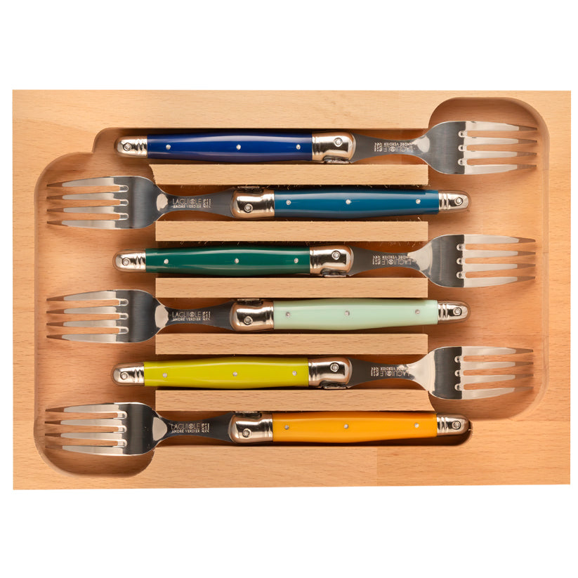 Laguiole André Verdier Set of 6 Forks