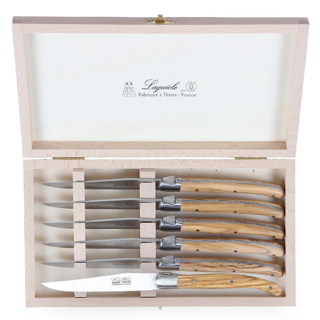 Laguiole Steak Knives Set of 6 – Snakewood